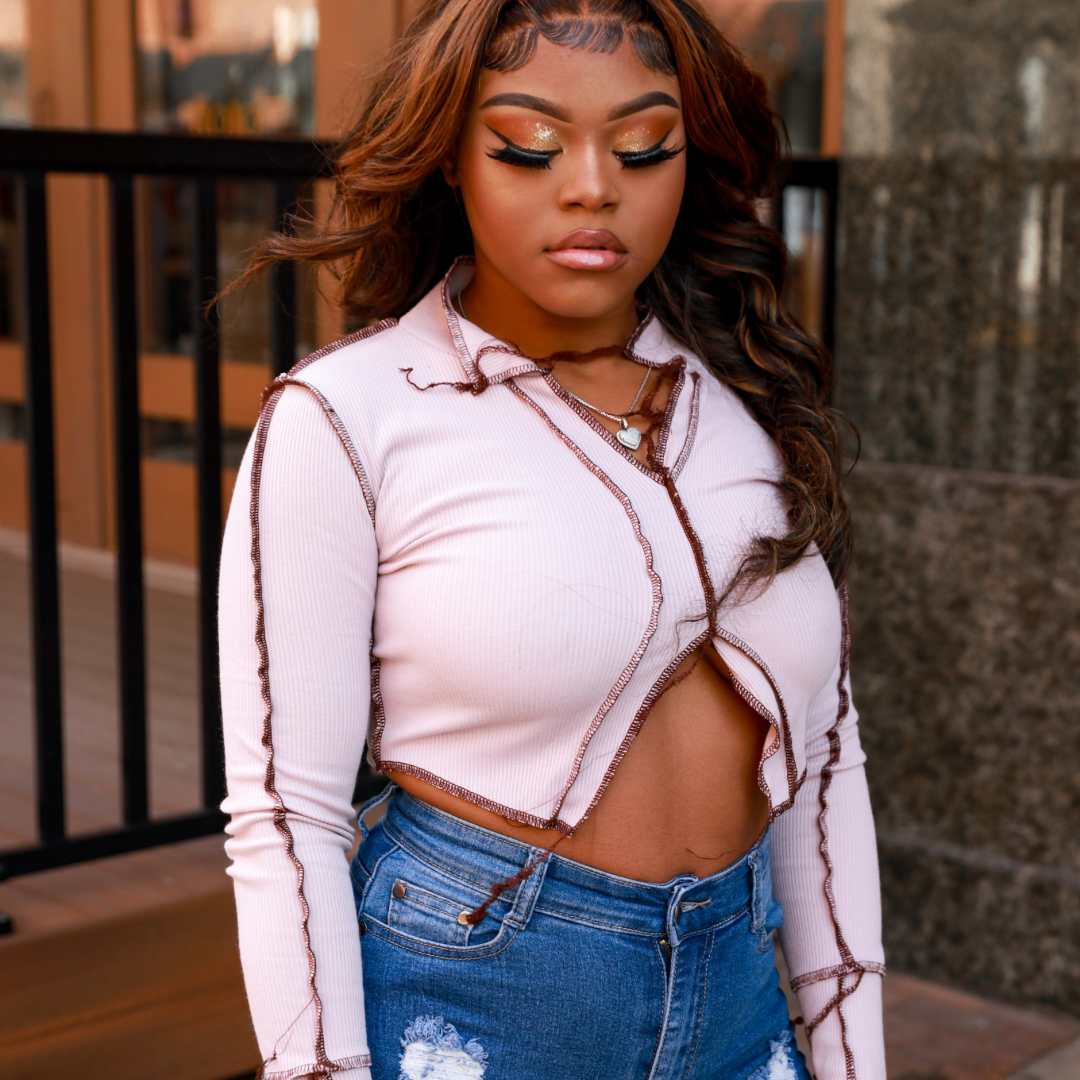 Mauve Fringe Top